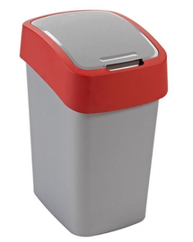 CURVER Cos de gunoi "FLIP BIN" 9 L argintiu / rosu